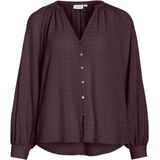 Vila - Vibabera V-neck Shirt - Blouse - Fig