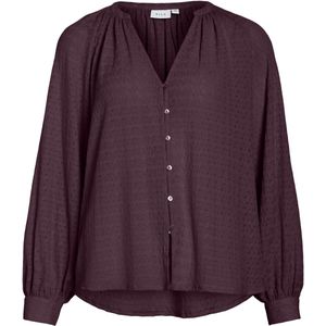 Vila - Vibabera V-neck Shirt - Blouse - Fig