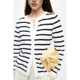 Vila - Vidalo O-neck Knit Cardigan - Wit - Dames