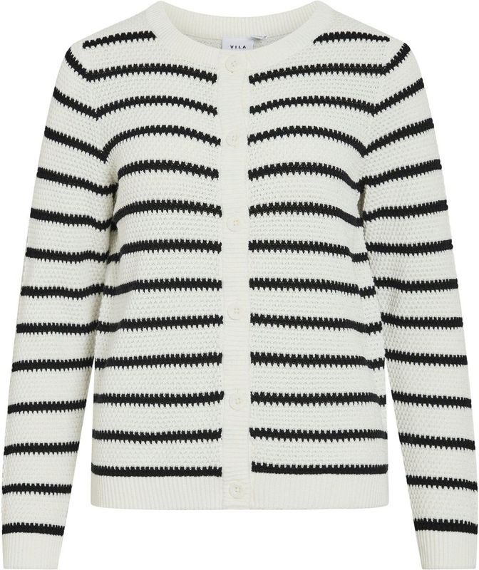 Vila - Vidalo O-neck Knit Cardigan - Wit - Dames