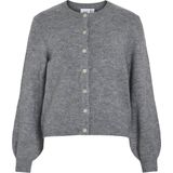 Vila - Vest Vigladys - Medium Grijs Gemêleerd - Cardigan