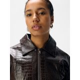 OBJECT - OBJEmia - Tussenjas - Bruin - Imitatieleder - Bikerjack