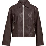 OBJECT - OBJEmia - Tussenjas - Bruin - Imitatieleder - Bikerjack