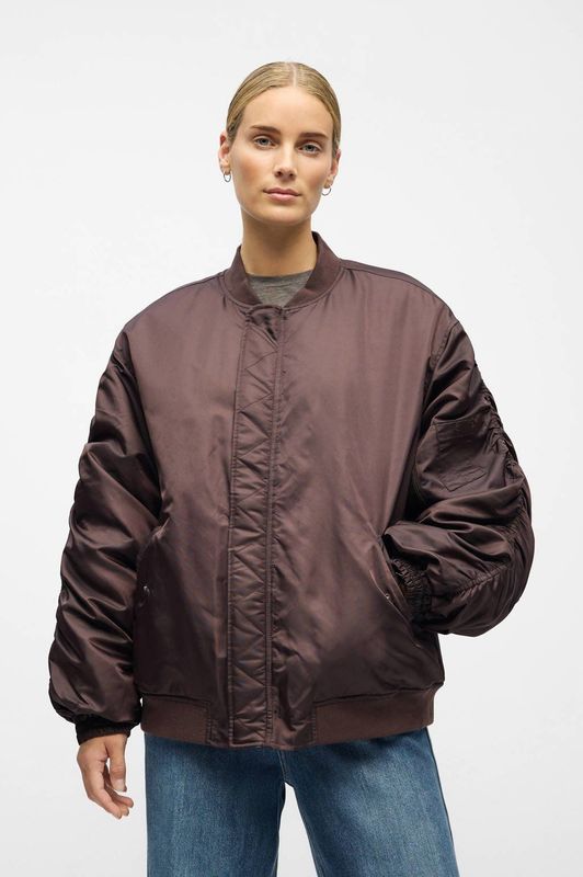 OBJECT - Tussenjas - Donkerbruin - Bomberjack - Licht Gevoerd