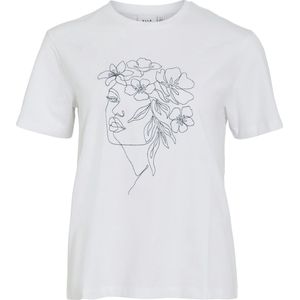 VILA - VINORA - T-shirt - Dames - Korte Mouwen - Regular Fit