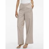 Pantalons - Hoge Taille - Wijde Pijpen - 66% Gerecycled Polyester - Zwart