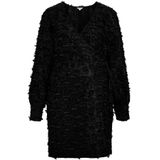 OBJECT - OBJDARIA - Korte Jurk - Zwart - Polyester - V-hals
