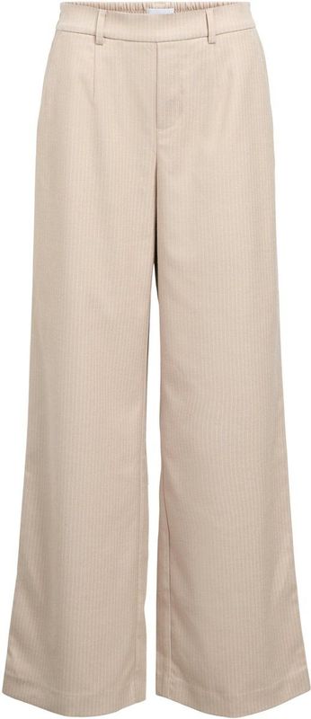OBJECT - OBJLisa - Harembroek - Beige/Wit - Wide Leg - High Waist