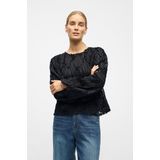 OBJECT - Blouse 'OBJLUCIE' - Zwart - Blouseshirt