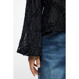 OBJECT - Blouse 'OBJLUCIE' - Zwart - Blouseshirt