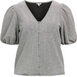 OBJECT - OBJFILIPA - Top - Zilver - Driekwart Mouwen - V-hals