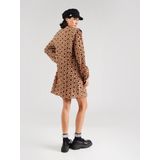 OBJECT - OBJDEA - Gebloemde Korte Jurk - Beige - Polyester