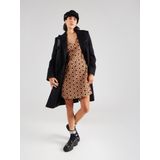 OBJECT - OBJDEA - Gebloemde Korte Jurk - Beige - Polyester