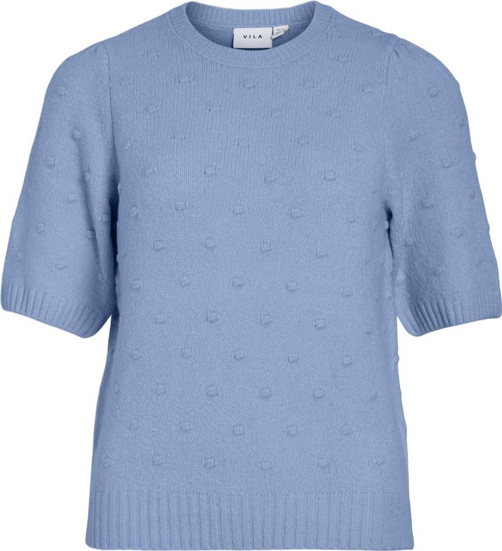VILA - VISOFIE 2/4 KNIT #6 - Gebreide Trui - Blauw