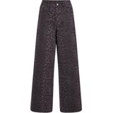VILA - VICHIA - Jeans - Donkerpaars - High Waist Wide Leg