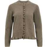 Object - Objelva Re Knit - Cardigan - Morel/melange - Dames