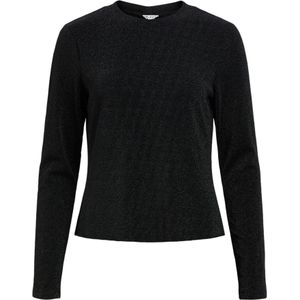 OBJECT - Top - Zwart - Lange Mouwen - Ronde Hals - Losse Pasvorm