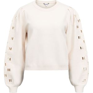 Object - Objyuki L/S Re Knit Pullover - Creme - Dames