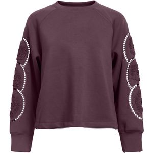 OBJECT - OBJDorina - Sweatshirt - Wijnrood - Losse Pasvorm