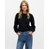 Object - Objyuki L/S Re Knit Pullover - Zwart - Dames Vest