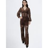 VILA - VIMAYE - Broek - Donkerbruin - High Waist - Gerecycled Materiaal