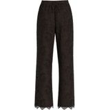 VILA - VIMAYE - Broek - Donkerbruin - High Waist - Gerecycled Materiaal