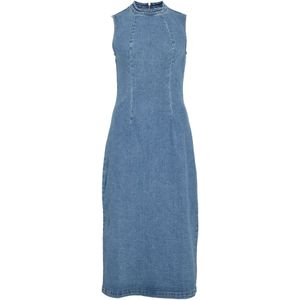 VILA - VINONA - Spijkerjurk - Medium Blue Denim - Mouwloos - Ronde Hals