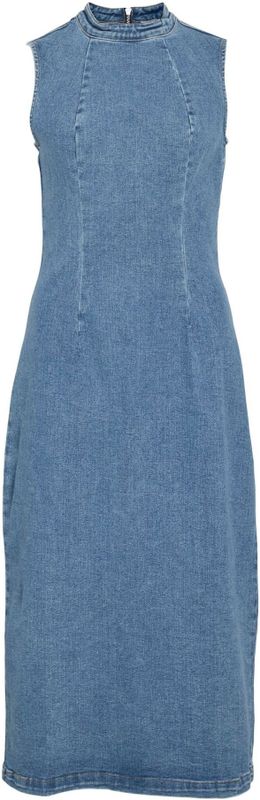 VILA - VINONA - Spijkerjurk - Medium Blue Denim - Mouwloos - Ronde Hals