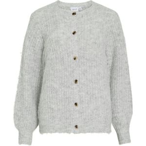 Vila - Lampe - Gebreid Vest - Ronde Hals - Lange Mouwen - Regular Fit