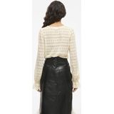 Vila - Vichikka Lace Top - T-shirt - Birch - Dames