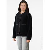 VILA teddy gilet zwart