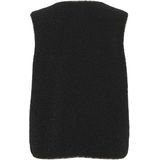 VILA teddy gilet zwart