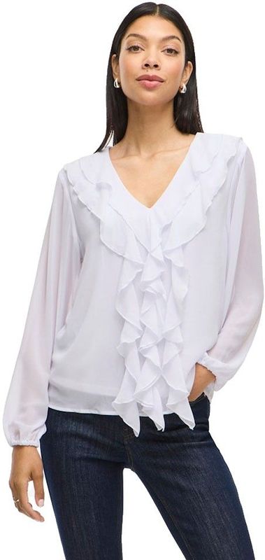 Vila - Ane - Blouse - V-hals - Lange Mouwen - Regular Fit