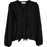 Vila - Ane - Blouse - V-hals - Lange Mouwen - Regular Fit