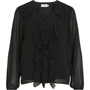 Vila - Ane - Blouse - V-hals - Lange Mouwen - Regular Fit
