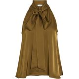 Vila - Vifadia - Top - Tapenade - Mouwloos - Strikdetail