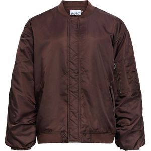 OBJECT - Tussenjas - Donkerbruin - Bomberjack - Licht Gevoerd