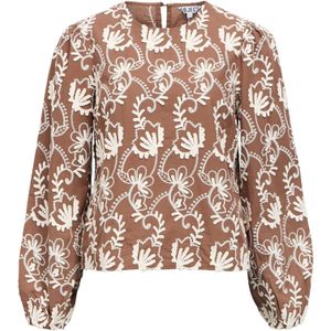 OBJECT - Blouse - Bruin/Wit - OBJMya