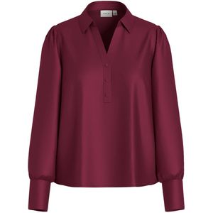 Vila Blouse Vienna Ravenna V-neck Top 14117549 Anemone Dames Maat - W42