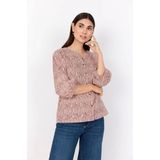 Soyaconcept - SC-SAIMA 2 - Blouse - Rood - 100% Biologisch Katoen - Driekwartmouwen