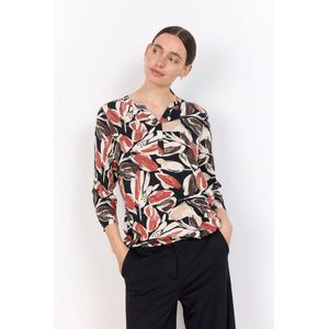 Soyaconcept - Sc-Felicity AOP 512 - Overhemden - Veelkleurig - Katoen - Abstracte Bloemenprint Shirt