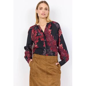 Soyaconcept - Blouse - Zwart - Lange Mouwen - Knoopsluiting