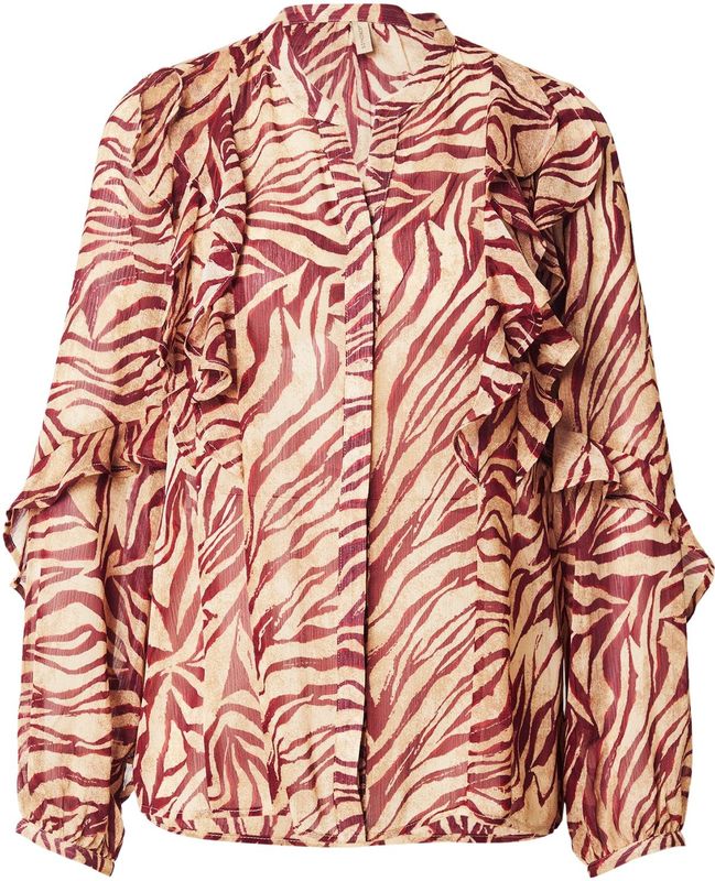 Soyaconcept - VALBORG 1 - Blouse - Beige - Dierenprint - Lange Mouw