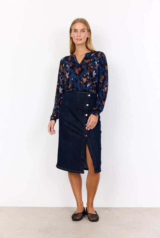 Soyaconcept - Blouse Marica - Rood/Dessin - Blouses