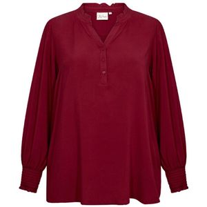 Wasabiconcept - Blousetop - Donkerrood - 100% Viscose