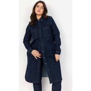 Wasabiconcept - A-lijn Jurk - Dark Blue Denim