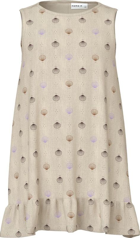 Jurk - A-lijn - Multicolor - Geweven Stof - Mouwloos