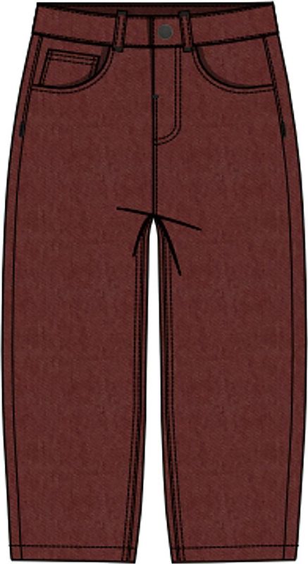 Jeans - Overdyed Mom Fit - Denim - Baggy Fit - Verstelbare Taille