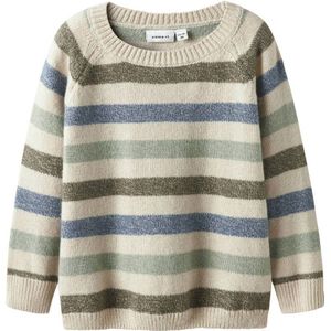 NAME IT MINI - Fijn Gebreide Trui - Zand - Voor Jongens