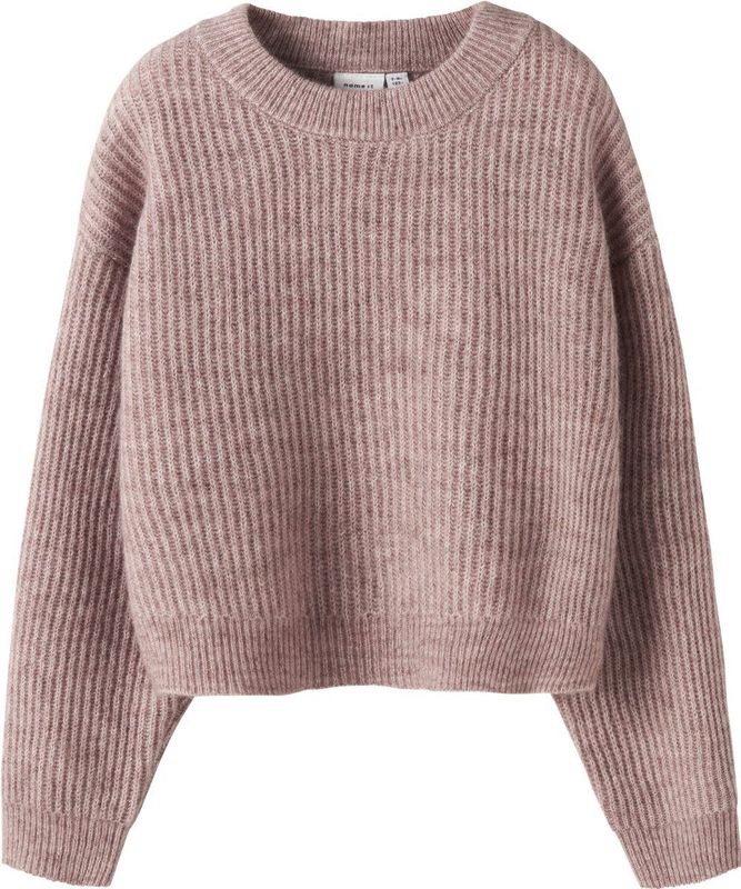 NAME IT - NKFHOLLY LS BOXY SHORT KNIT NOOS - Gebreide Pullover - Meisjes - Lange Mouwen